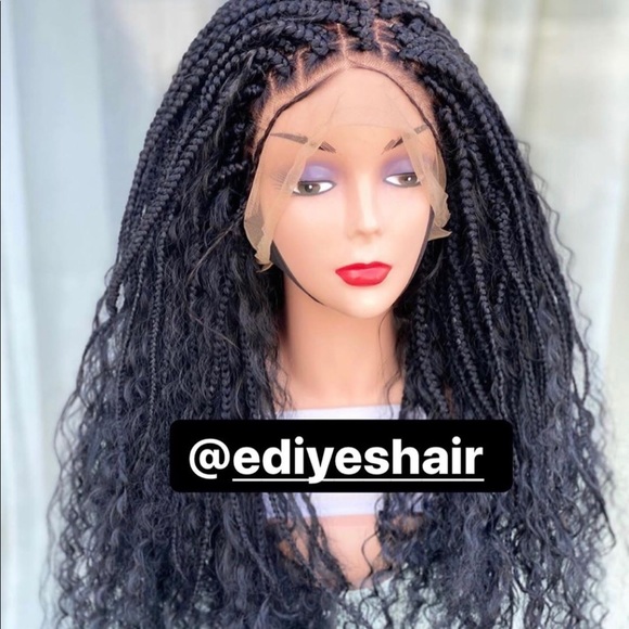Knotless frontal braid wig